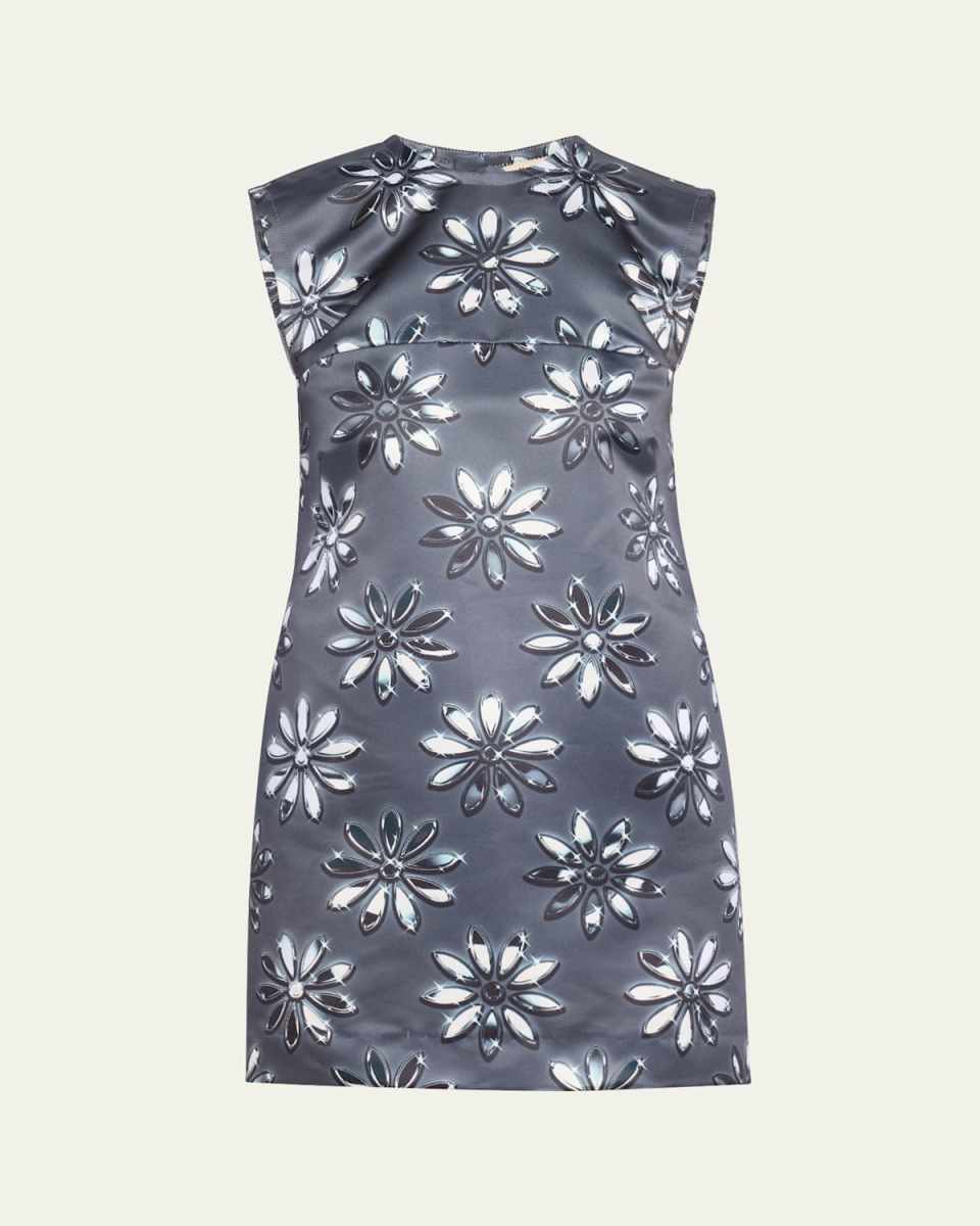 Printed Mini Shift Dress